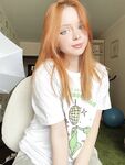 Redheaded OnlyFans teen Olash Peachy posing in her kinky compilation