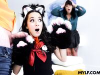 Wild Brunettes Freya Von Doom And Misty Meaner Get Fucked Good And Proper