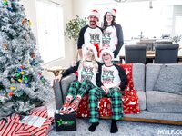 Amazing Christmas Foursome XXX Scene With Kay Lovely And Nikki Zee