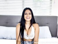 Long-haired Latina Serena Santos Gets Pounded In POV