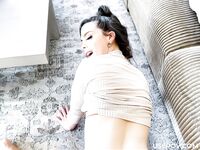 Naughty MYLF Nicole Emma Vaunt Sits Her Shaved Pussy Down On Stepson's Cock