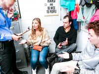 Sexy Chick Kenzie Love Takes Cum On Her Tit After Servicing Hard Dick