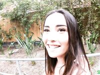 Pretty Brunette Aria Lee Sucks And Rides Hard Pecker In POV