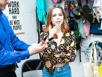 Naughty Redhead Teen Alina West Shagged By Cocky Security Guard