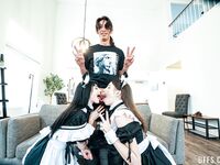 Slutty Maids Kitty Cum, Brooke Johnson And Lily Thot Get Pounded On The Couch photos (Kitty Cam)