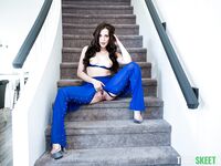 Milky-skinned Brunette Aubree Valentine Gets Pounded On The Floor