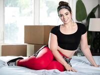 Sophia Burns And Little Puck Enjoying Each Other's Company