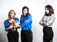 Casey Calvert, Nicole Aria And Victoria Voxxx Drilling Their Eager Holes With Huge Toys