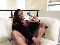 Kira Noir Warms Up With A Glass Dildo Before Anal