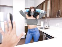 Smiley MYLF Mona Azar Serves Massive Black Cock In POV