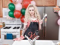 Pretty Blonde Housewife With No Tits Gets Pounded In The Kitchen photos (Hyley Winters)