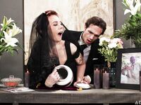 Short-haired Mature Ruby Lynne Gets Fucked At Her Husband's Funeral