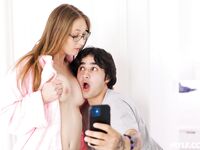 Ophelia Kaan Sucks And Rides Young Pecker With A Smile On Her Face