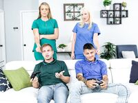 Blonde Nurses Joslyn Jane And Kate Dee Swapped Their Stepsons