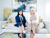 Leya Falcon And Aria Valencia Lick Their Wet Pussies Before Getting Laid