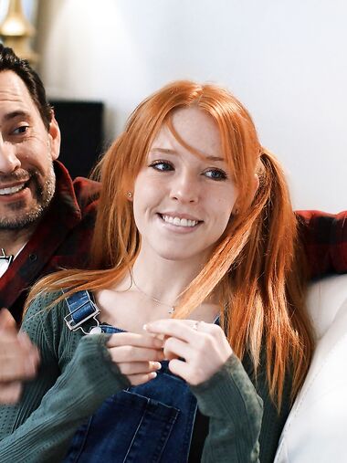 Redhead Cutie Madi Collins Gets Both Of Her Tight Holes Drilled Simultaneously