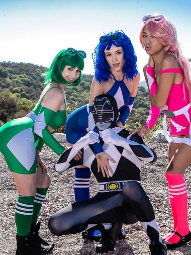 Cute Cosplay Babes Khloe Kingsley, Laney Grey And Bianca Bangs Get Deeply Fucked