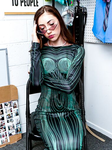 Skinny Gal With Small Cans Gets Punished For Stealing photos (Tiana Blow)