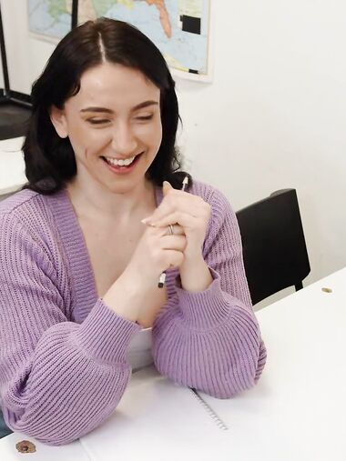 Curvaceous Brunette Gets Anally Fucked In The Classroom photos (Mandy Muse)