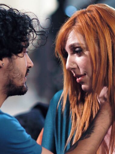 Lauren Phillips Pleasures Curly-haired Dude On The Couch