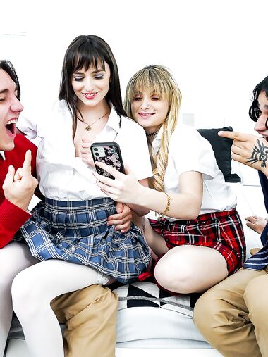 Asteria Jade Shares Rock Hard Cock With Her Best Friend