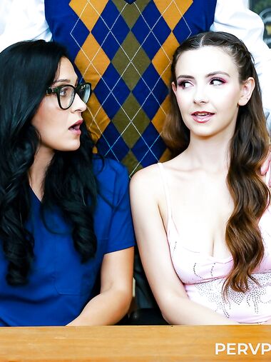 Serena Hill And Jade Greene Get Fucked By Cocky Principal