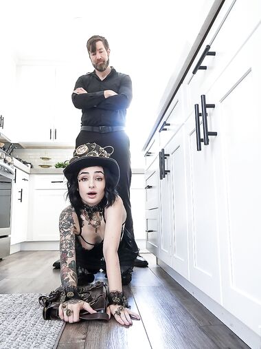 Tiny Brunette Stevie Moon Gets Boned In The Living Room