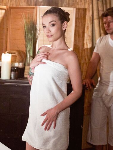 Kylie Nymphette Gets Oiled Up, Massaged And Fucked Well