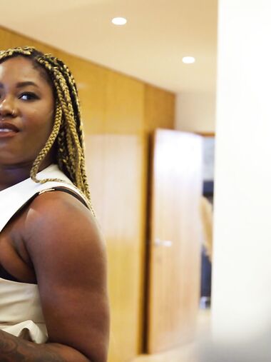 Black Silicone Whore Xeinna Rose Gets Banged By 2 Cocky Studs