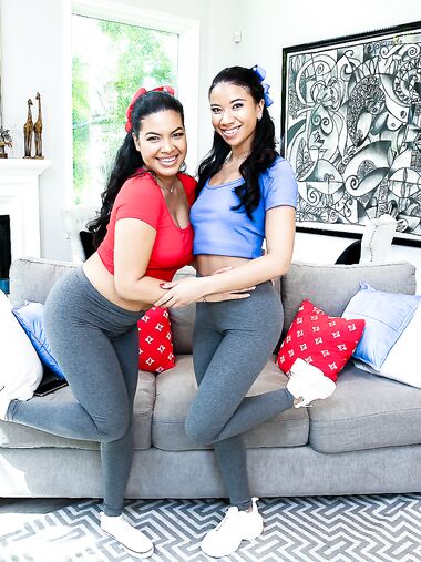 Black Hoes Maya Farrell And Ameena Green Lick Each Other's Pussy While Getting Fucked