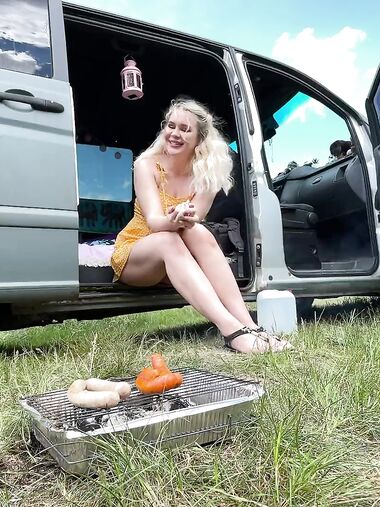 Busty Blonde Slut Gina Varney Gets Fucked In The Car