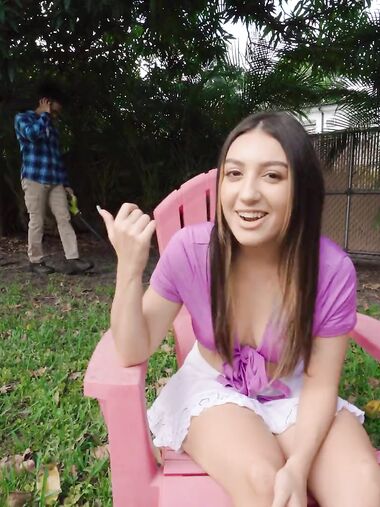 Violet Gems Pleases Horny Black Dude Outdoors