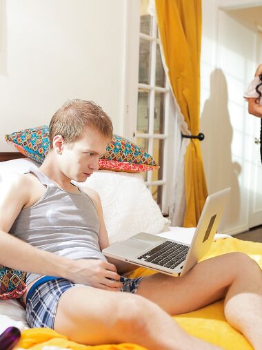 Raven-haired MILF Texas Patti Seduces And Fucks Her Stepson