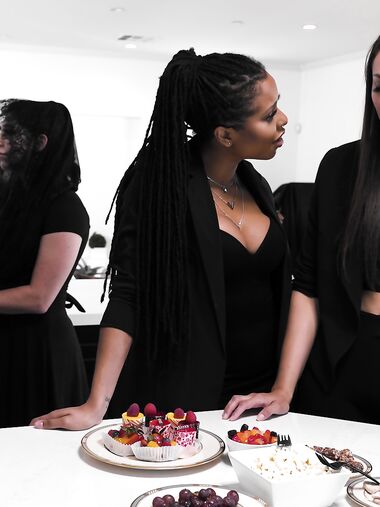 Kira Noir And Bella Rolland Pleasuring Each Other On The Table