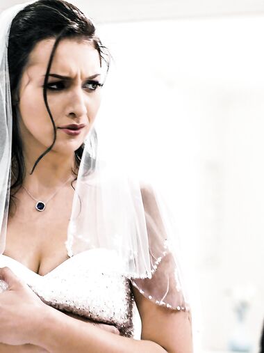 Dark-haired Bride With Natural Tits Gets Deeply Fucked And Facialized photos (Bella Rolland)