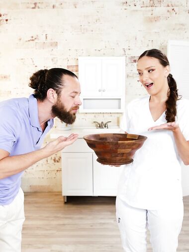 Petite Masseuse Izzy Lush Gets Fucked By Older Stallion