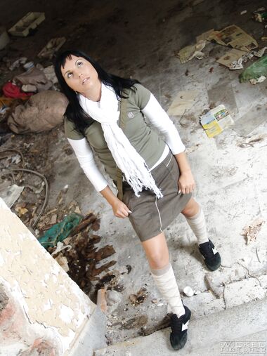 Easygoing Brunette Gets Fucked Hard In Some Abandoned House photos (Renata, Neeo)