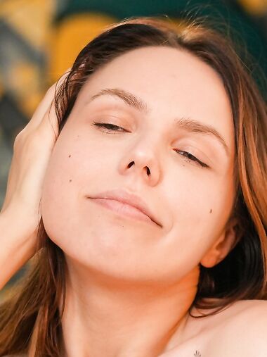 Naughty teen Violet Joly fucks her wanking stepbrother & takes a facial