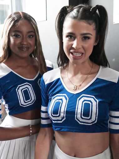 Young Cheerleaders Kylie Rocket And Destiny Mira Get Fucked In Turn