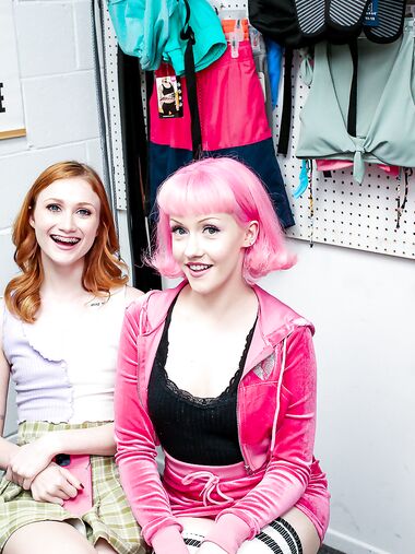 Cute Shoplifters Scarlet Skies And Evie Rees Get Punished For Stealing