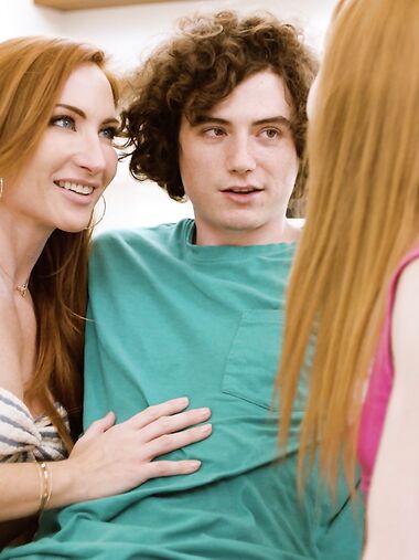 Great XXX Threesome With Redhead Beauties Sophia Locke And Madi Collins