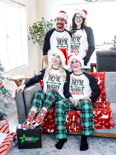 Amazing Christmas Foursome XXX Scene With Kay Lovely And Nikki Zee