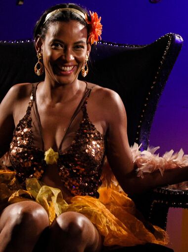 Dark-skinned Beauty With Natural Tits Gets A Good Dicking From Her Man photos (Anna De Ville, Samantha Cruuz)