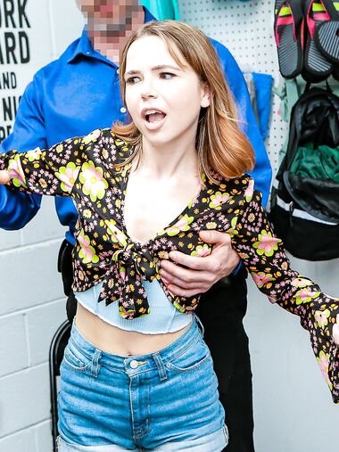 Naughty Redhead Teen Alina West Shagged By Cocky Security Guard