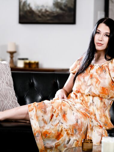 Alison Rey And Alex Coal Licking Passionately On The Couch