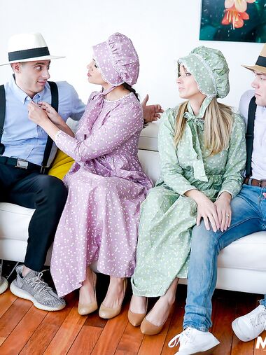 Amish Sluts Enny Barber And Pristine Edge Get Fucked Balls Deep photos (Penny Barber)