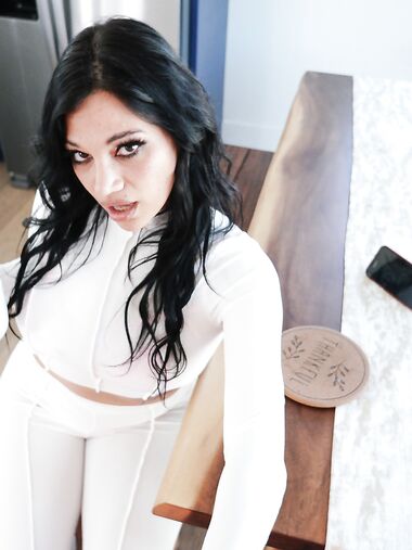 Tanned Mommy Mona Azar Rewards Her Stepson With A Solid Blowjob Before Fucking