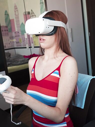 Playful Redhead Chick Lilly Mays Serves Big Spanish Cock